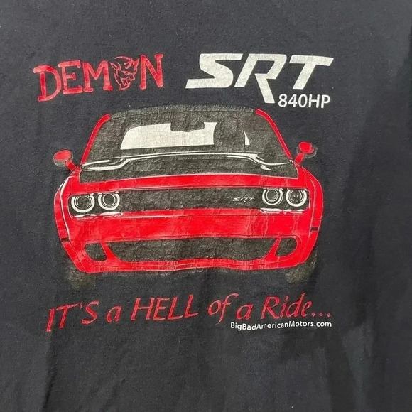 Dodge Challenger Hellcat Mopar T-Shirt - Picture 2 of 7